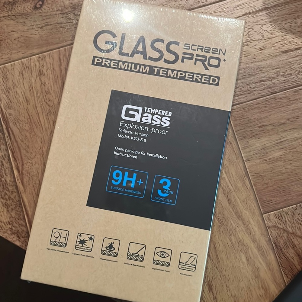 Glass screen protectors